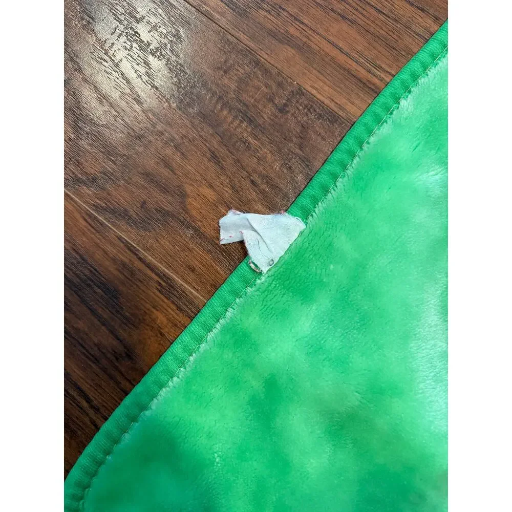 RARE COLOR Vintage Precious Moments Green Korean Mink Blanket (42x52)